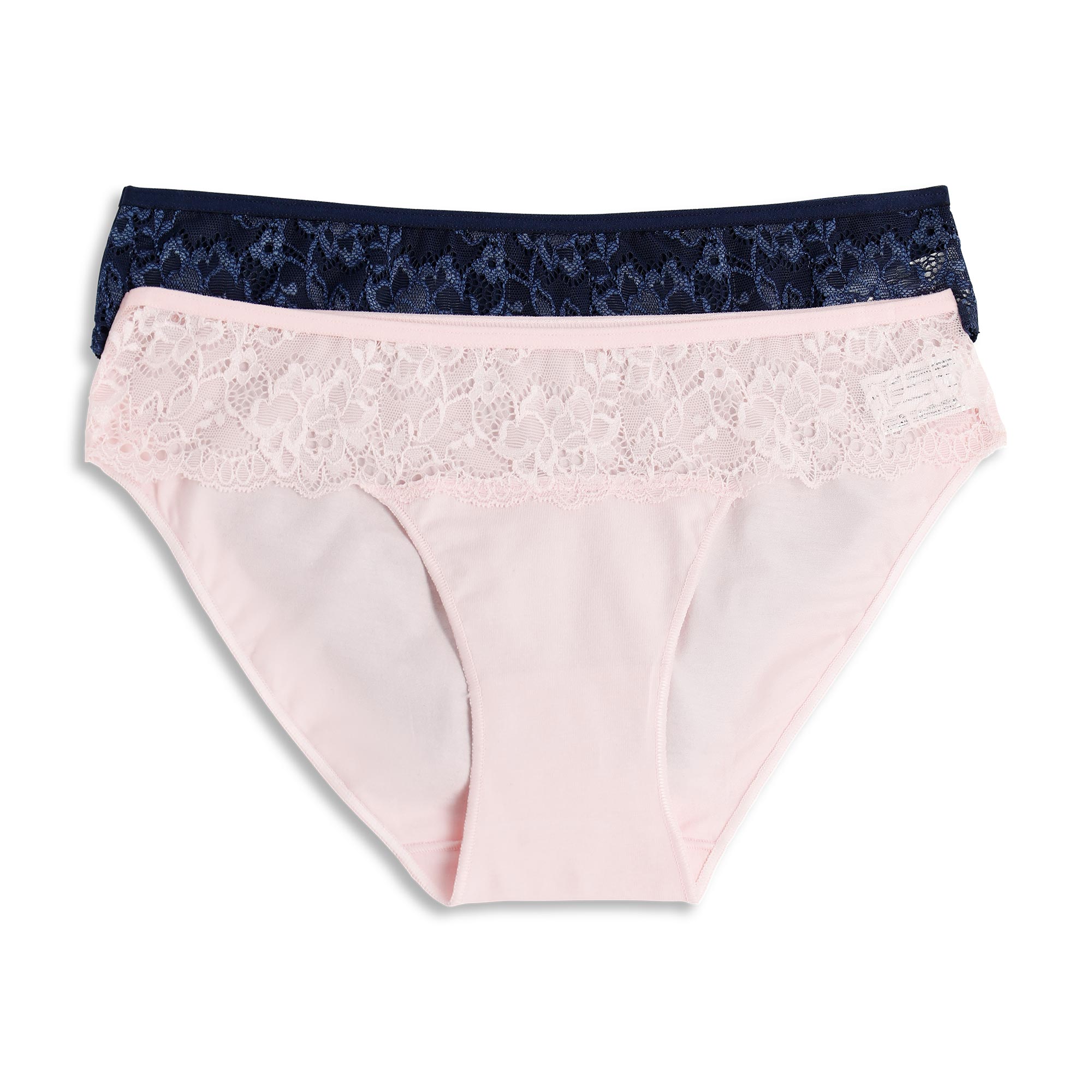 2 Slip Donna Cotonella Ass 1bl-1rs GD489K2_0N100
