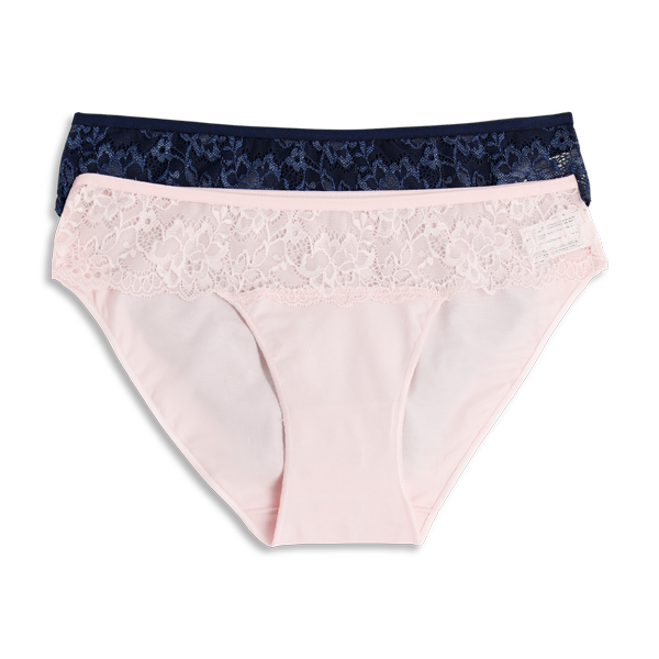 2 Slip Donna Cotonella Ass 1bl-1rs GD489K2_0N100