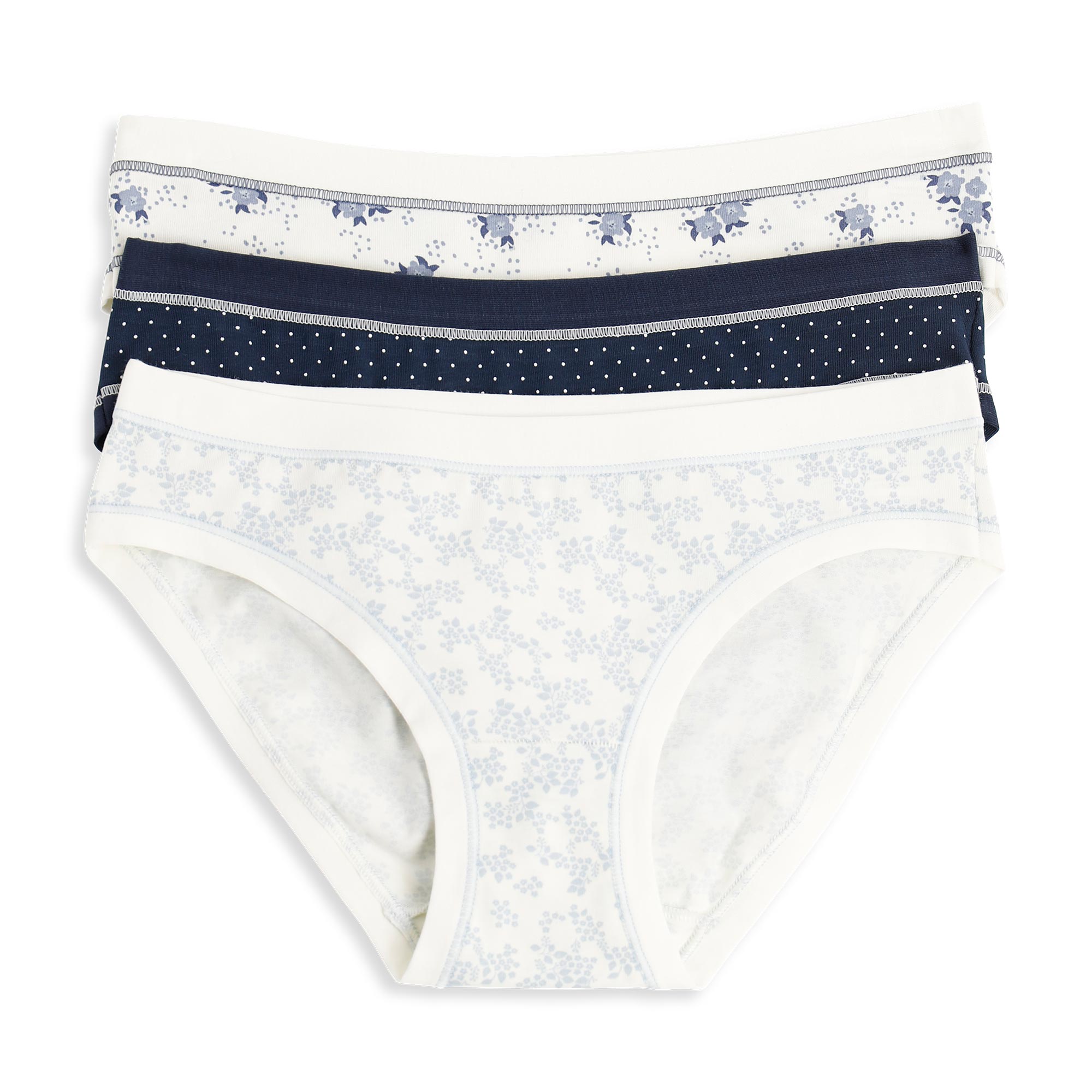 3 Slip Donna Cotonella Ass 2pn-1bl GD502K3_2P100