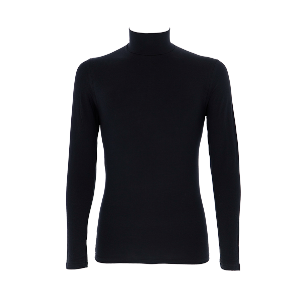 Maglia Lupetto Manica Lunga Uomo Cotonella Nero GU002_00002_3