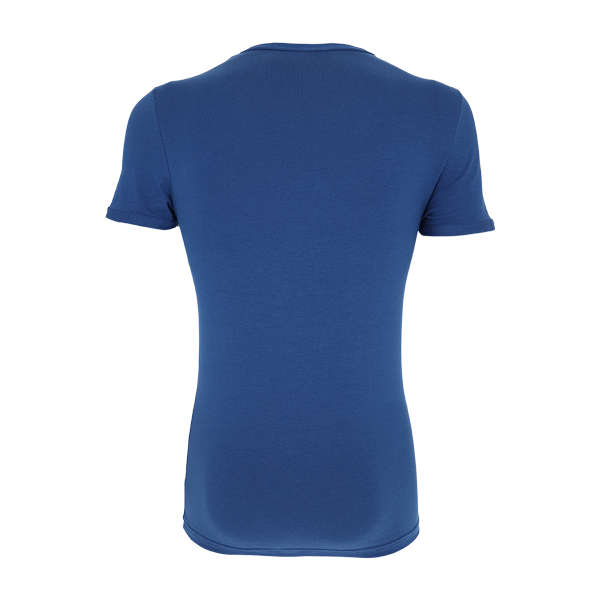 Maglia Girocollo Manica Corta Uomo Cotonella Blu Pavone GU006_BV014_5