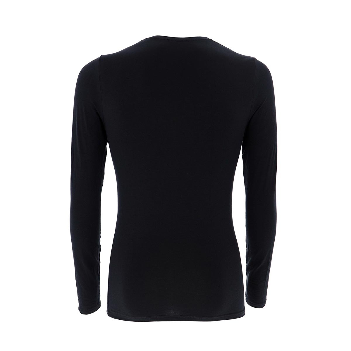 Maglia Girocollo Manica Lunga Uomo Cotonella Nero GU012_00002_4