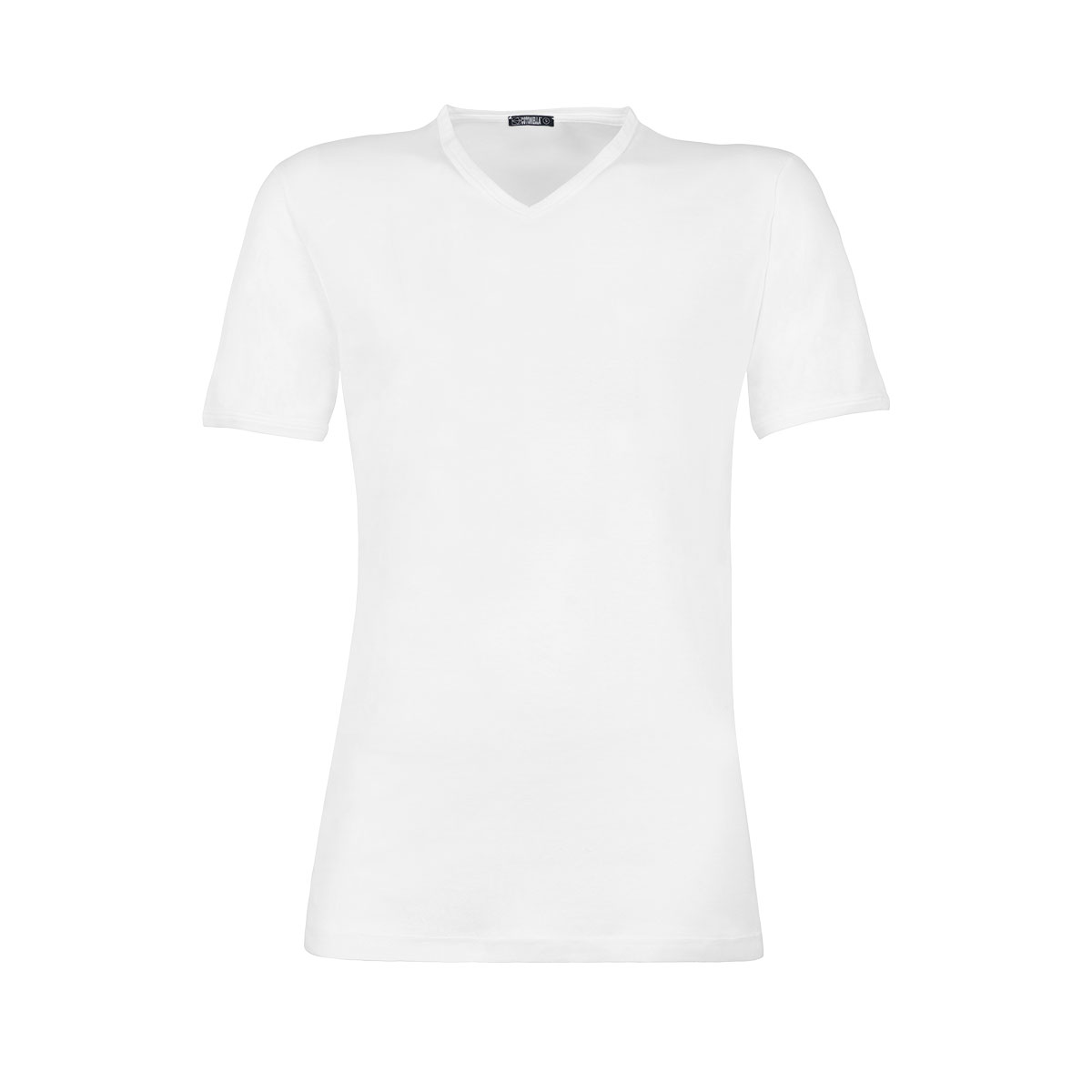 Maglia Scollo V Manica Corta Uomo Cotonella Bianco GU033_00001_3