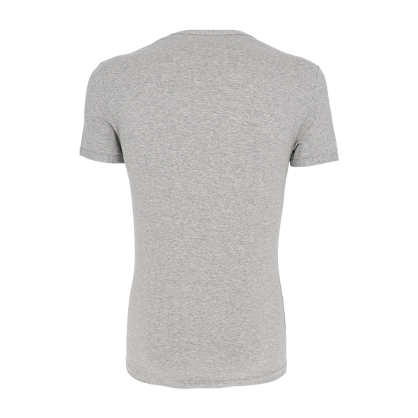 Maglia Scollo V Manica Corta Uomo Cotonella Grigio Melange GU033_00113_3