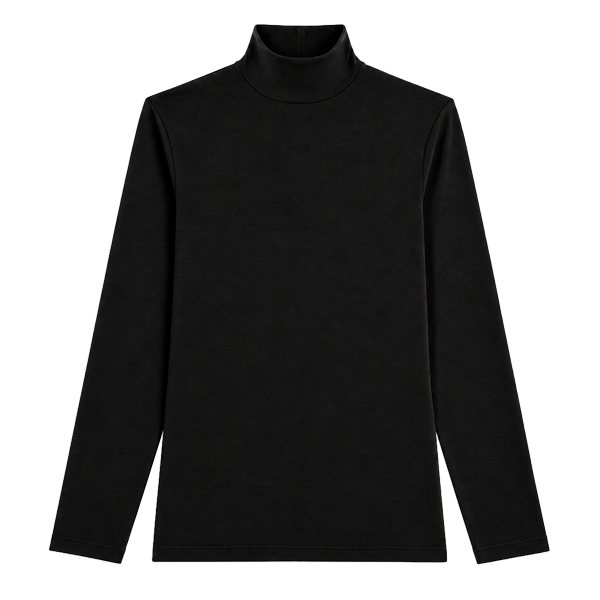 Maglia Lupetto Manica Lunga Uomo Cotonella Nero GU081_00002_3
