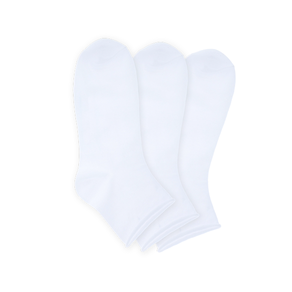 3 Calza Quarter Donna Cotonella Bianco ID001K3_00001_5