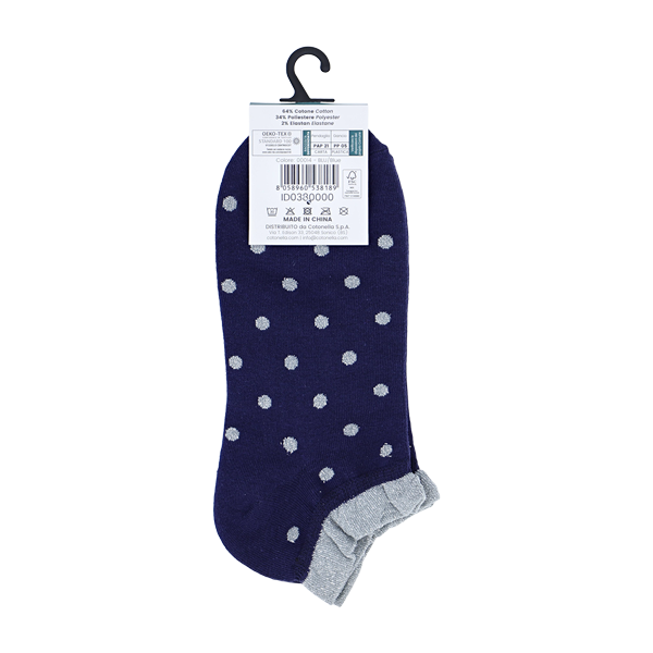 Calza Sneaker Donna Cotonella Blu ID038_00014_3