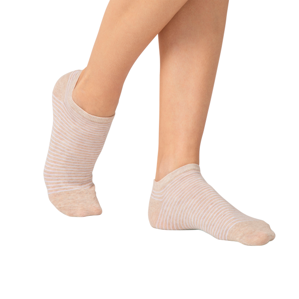 3 Calza Sneaker Donna Cotonella Ass B.co Nat Me ID073K3_00100