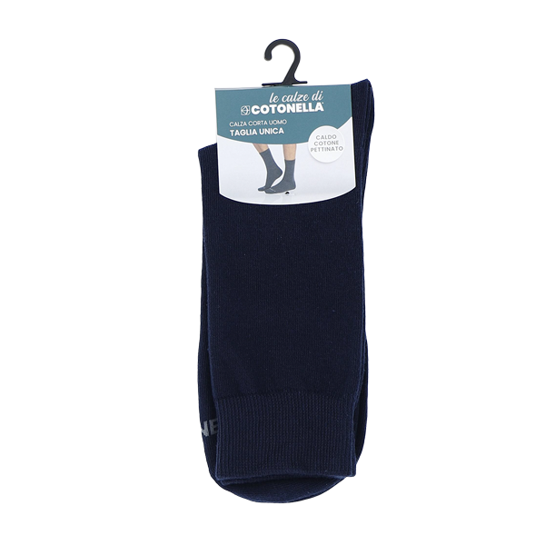 Calza Corta Uomo Cotonella Blu IU025_00014_2