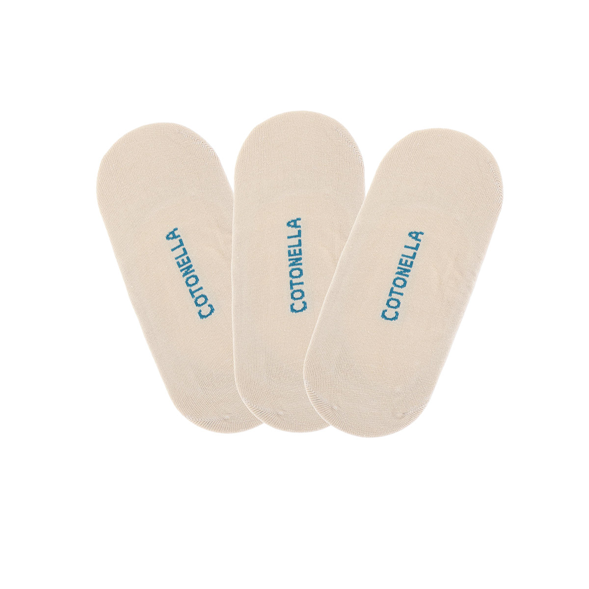 3 Calza Salvapiede Fantasmino Cotonella Naturale (donna IX001K3_NAT01_3